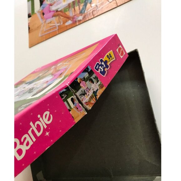 1990s Barbie Puzzle COMPLETE Jigsaw Kids Game 24 Pieces - Picture 3 of 4